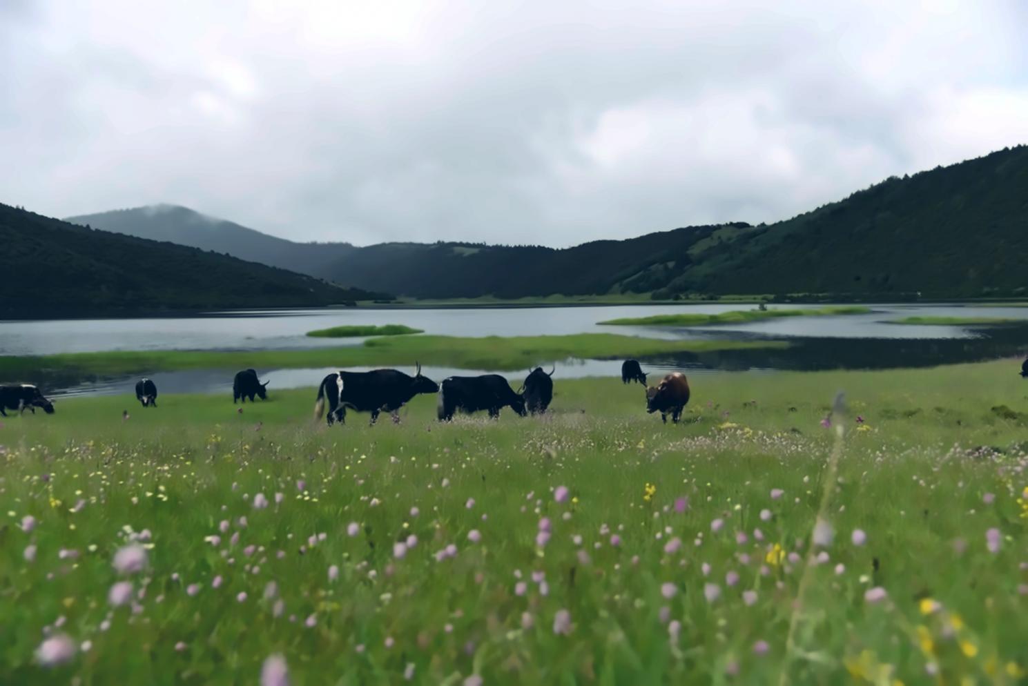 Forest ecologist demonstrating canopy analysis techniques in mixed temperate woodland